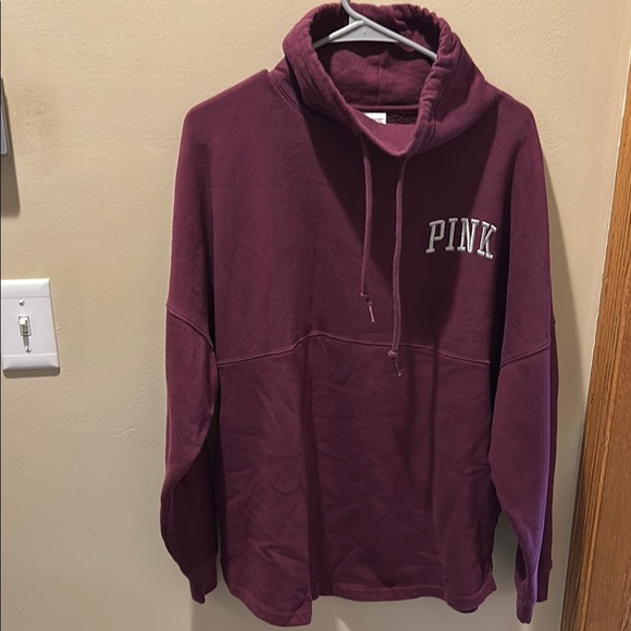 PINK Victoria's Secret Tops - Pink Victoria Secret Cowl Neck Sweatshirt